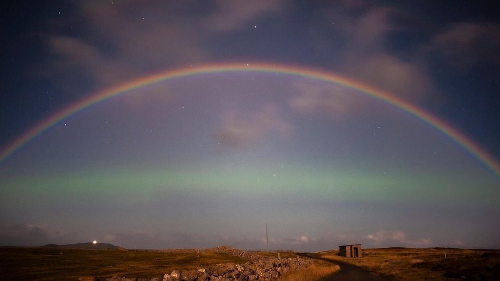 Moonbow over Durness